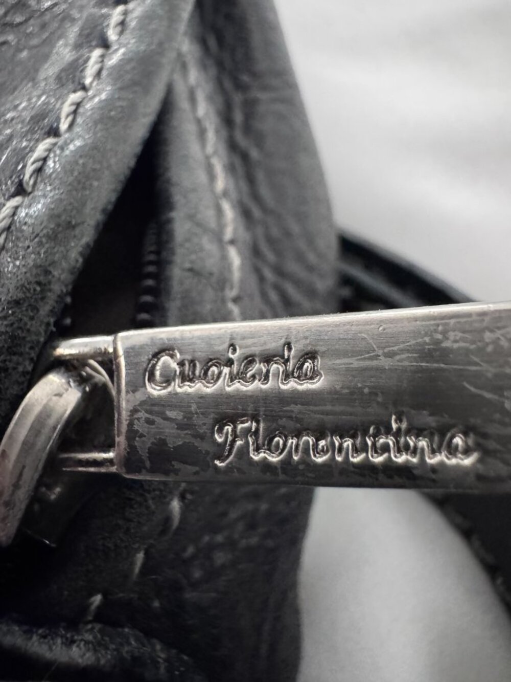 Cuoieria Fiorentina Black Leather Shoulder Bag – Made in Italy - Picture 10 of 13